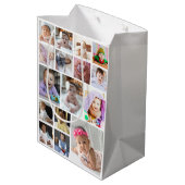 Ontwerp je eigen 16 fotocollage medium cadeauzakje (Achterkant Gekanteld)