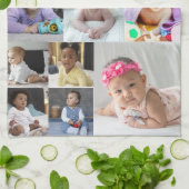 Ontwerp je eigen 16 fotocollage theedoek (Gevouwen)