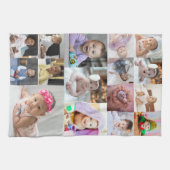 Ontwerp je eigen 16 fotocollage theedoek (Horizontaal)