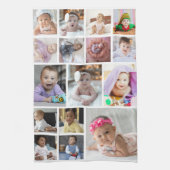 Ontwerp je eigen 16 fotocollage theedoek (Verticaal)