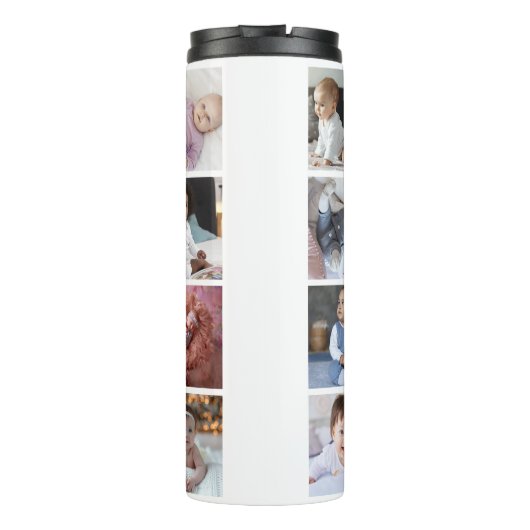 Ontwerp je eigen 16 fotocollage thermosbeker (Achterkant)
