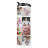 Ontwerp je eigen 16 fotocollage thermosbeker (Geroteerd rechts)