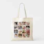 Ontwerp je eigen 16 fotocollage tote bag (Achterkant)