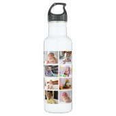 Ontwerp je eigen 16 fotocollage waterfles  (Voorkant)