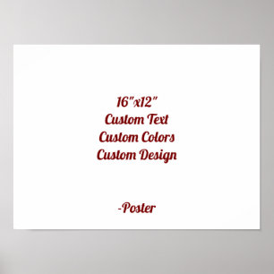 Ontwerp je eigen 16"x12" matte poster