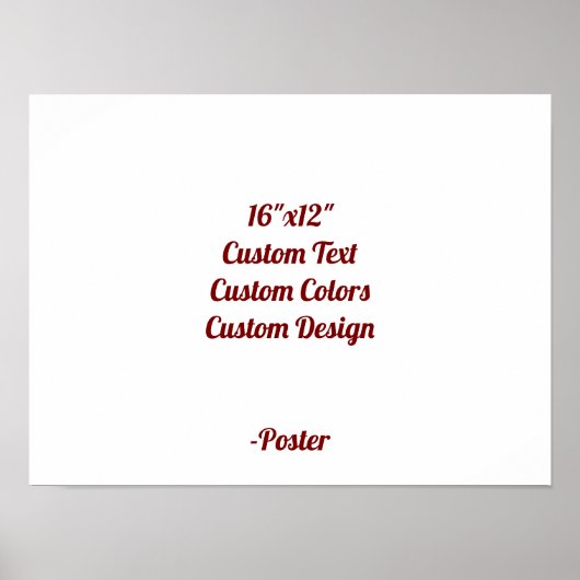 Ontwerp je eigen 16"x12" matte poster (Voorkant)