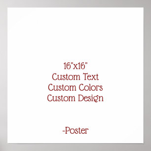 Ontwerp Je Eigen 16"x16" Mat Poster