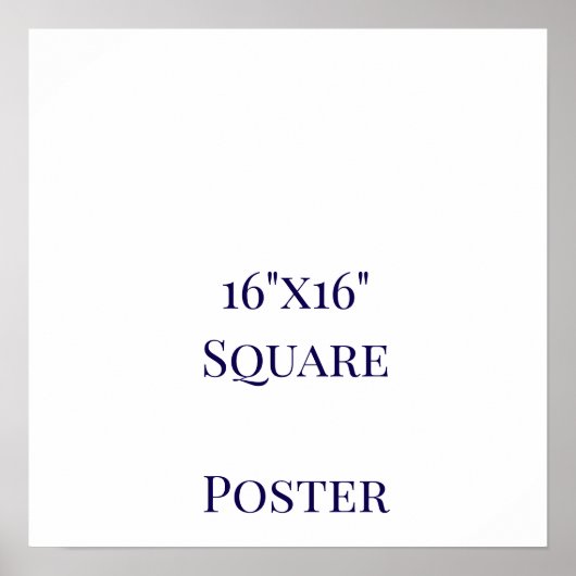 Ontwerp Je Eigen 16"x16" Poster (Voorkant)