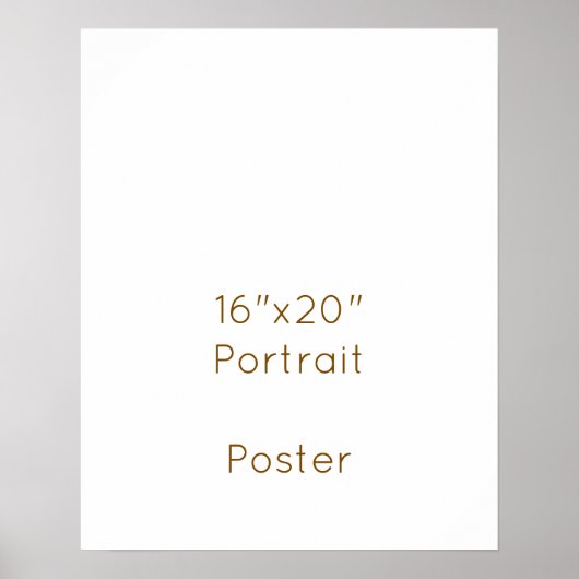 Ontwerp Je Eigen 16"x20" Poster (Voorkant)