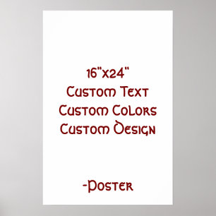 Ontwerp Je Eigen 16"x24" Mat Poster