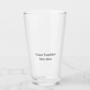 Ontwerp je eigen 16oz aangepaste glazen tumbler