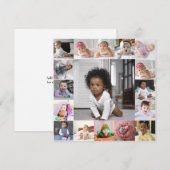 Ontwerp je eigen 17 fotocollage aankondiging (Voorkant / Achterkant)