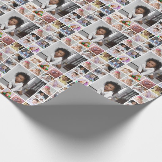 Ontwerp je eigen 17 fotocollage cadeaupapier (Hoek)