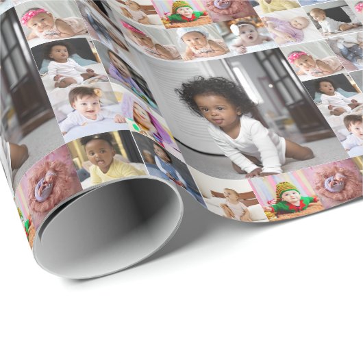 Ontwerp je eigen 17 fotocollage cadeaupapier (Rol Hoek)