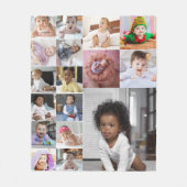 Ontwerp je eigen 17 fotocollage fleece deken (Voorkant)