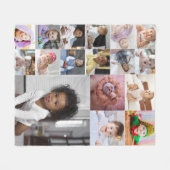 Ontwerp je eigen 17 fotocollage fleece deken (Voorkant (Horizontaal))