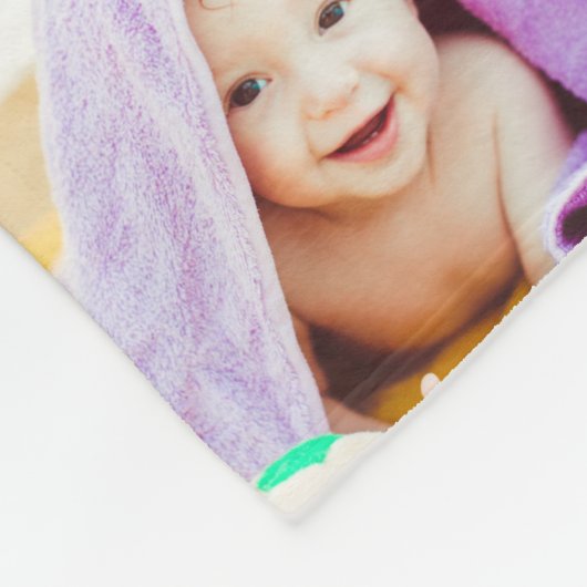 Ontwerp je eigen 17 fotocollage fleece deken (Hoek)