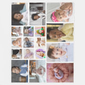 Ontwerp je eigen 17 fotocollage fleece deken (Voorkant)