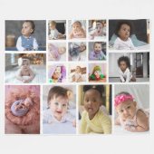 Ontwerp je eigen 17 fotocollage fleece deken (Voorkant (Horizontaal))