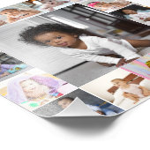 Ontwerp je eigen 17 fotocollage foto afdruk (Hoek)