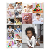 Ontwerp je eigen 17 fotocollage foto afdruk (Voorkant)