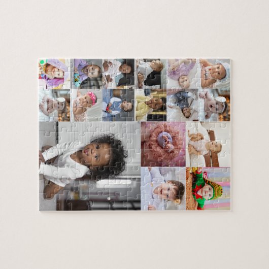 Ontwerp je eigen 17 fotocollage legpuzzel (Horizontaal)