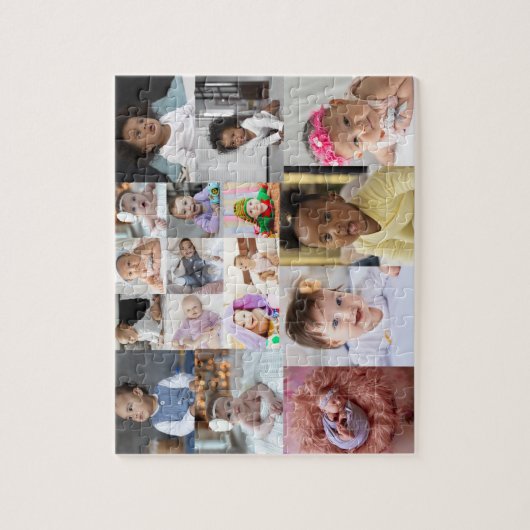 Ontwerp je eigen 17 fotocollage legpuzzel (Verticaal)