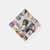 Ontwerp je eigen 17 fotocollage servet (Hoek)