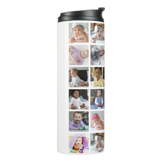 Ontwerp je eigen 17 fotocollage thermosbeker (Gedraaid links)