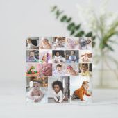 Ontwerp Je Eigen 18 Foto Collage Kaart (Staand voorkant)