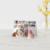 Ontwerp Je Eigen 18 Foto Collage  Kaart (Gele Bloem)