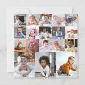 Ontwerp je eigen 18 fotocollage aankondiging (Voorkant)