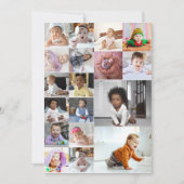 Ontwerp je eigen 18 fotocollage bedankkaart (Voorkant)