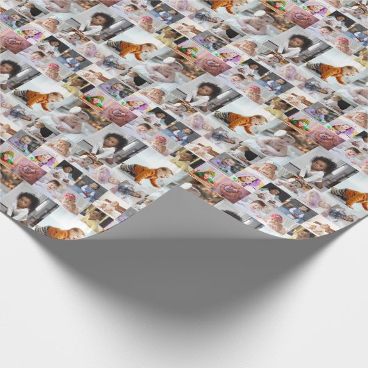 Ontwerp je eigen 18 fotocollage cadeaupapier (Hoek)