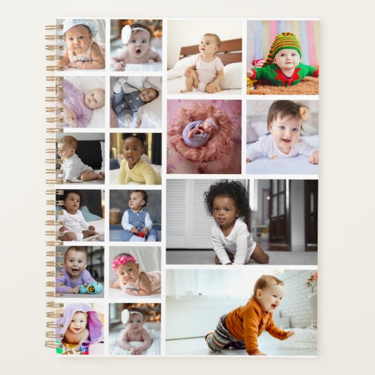 Ontwerp je eigen 18 fotocollage planner (Voorkant)