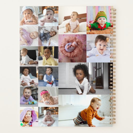 Ontwerp je eigen 18 fotocollage planner (Achterkant)