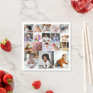 Ontwerp je eigen 18 fotocollage servet
