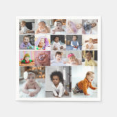 Ontwerp je eigen 18 fotocollage servet (Voorkant)