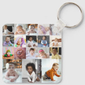 Ontwerp je eigen 18 fotocollage sleutelhanger (Achterkant)