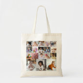 Ontwerp je eigen 18 fotocollage tote bag (Voorkant)