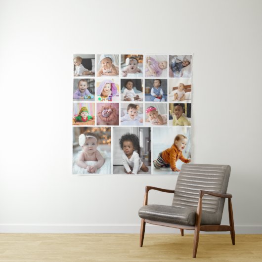 Ontwerp je eigen 18 fotocollage wandkleed (In situ)