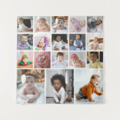 Ontwerp je eigen 18 fotocollage wandkleed (Voorkant)