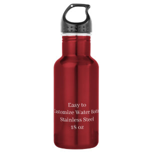 Ontwerp Je Eigen 18 oz Rode Waterfles