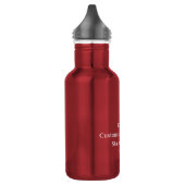 Ontwerp Je Eigen 18 oz Rode Waterfles (Links)