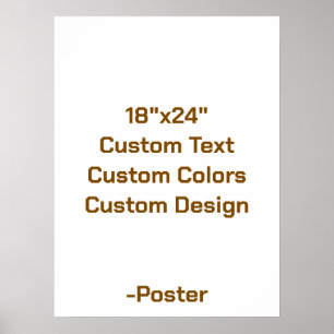 Ontwerp Je Eigen 18"x24" Mat Poster