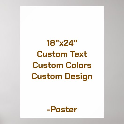 Ontwerp Je Eigen 18"x24" Mat Poster (Voorkant)