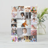 Ontwerp je eigen 19 foto collage kaart (Staand voorkant)