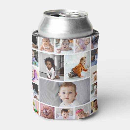 Ontwerp je eigen 19 fotocollage blikjeskoeler (Blikje Voorkant)