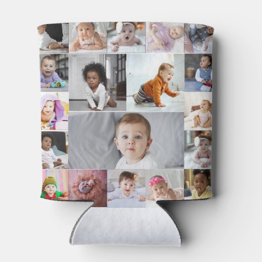 Ontwerp je eigen 19 fotocollage blikjeskoeler (Achterkant)