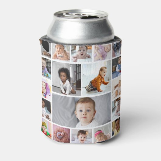 Ontwerp je eigen 19 fotocollage blikjeskoeler (Blikje Achterkant)